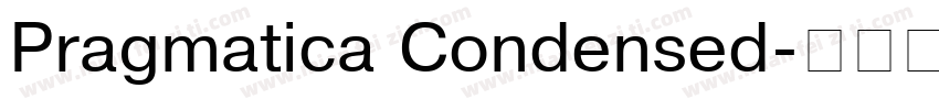 Pragmatica Condensed字体转换